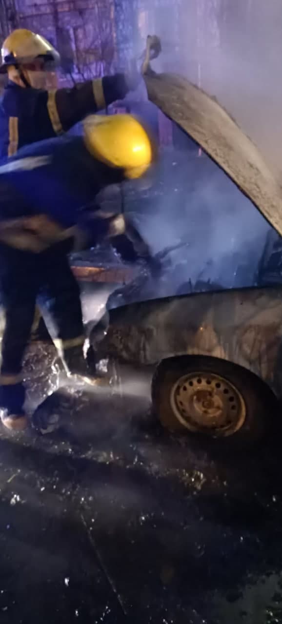 сгорел автомобиль в Мелитополе
